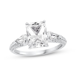 Memories Moments Magic Radiant & Kite-Cut Lab-Grown Diamond Three-Stone Engagement Ring 2-3/8 ct tw 14K White Gold