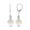 Thumbnail Image 1 of Cultured Pearl & Bead Drop Earrings Sterling Silver