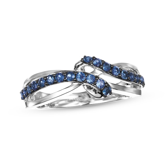 Le Vian Blue Sapphire Bypass Ring 14K Vanilla Gold