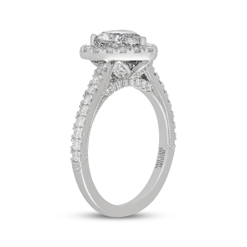 Main Image 2 of Neil Lane Artistry Heritage Heart-Shaped Lab-Grown Diamond Engagement Ring 2-1/4 ct tw 14K White Gold