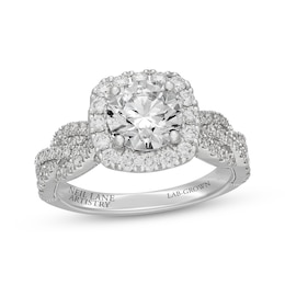 Neil Lane Artistry Heritage Round-Cut Lab-Grown Diamond Engagement Ring 2-3/8 ct tw 14K White Gold