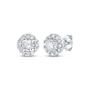 Thumbnail Image 1 of Diamond Halo Stud Earrings 1 ct tw 10K White Gold