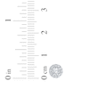 Thumbnail Image 5 of Diamond Halo Stud Earrings 1/2 ct tw 10K White Gold
