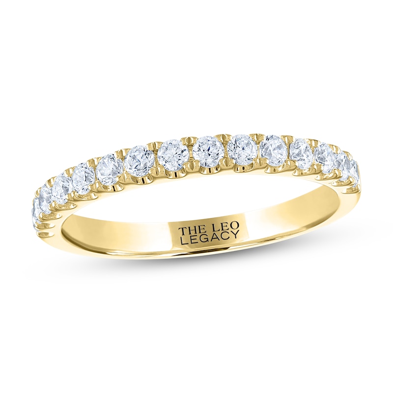 Main Image 1 of THE LEO Legacy Lab-Grown Diamond Wedding Band 1/2 ct tw 14K Yellow Gold