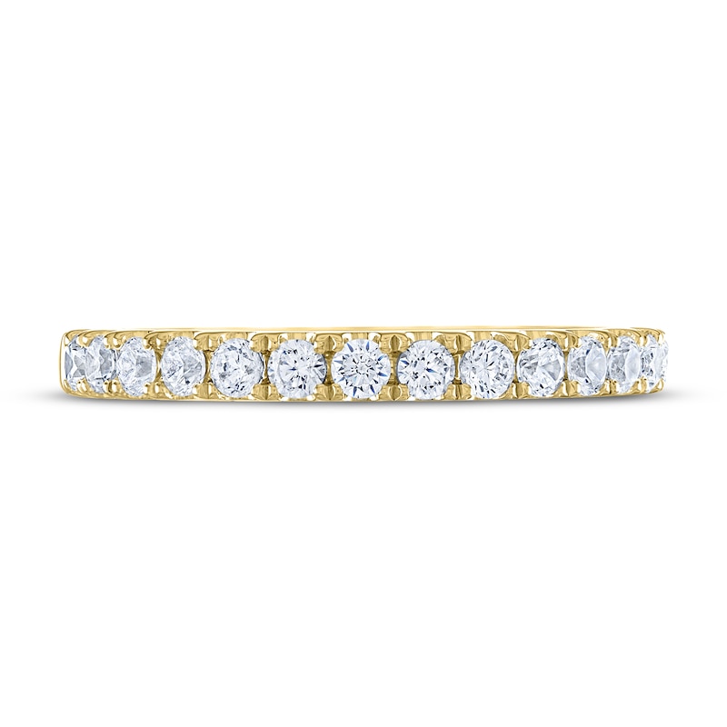 Main Image 3 of THE LEO Legacy Lab-Grown Diamond Wedding Band 1/2 ct tw 14K Yellow Gold