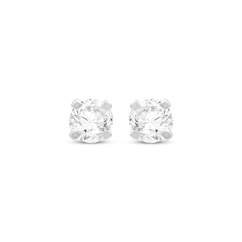 Main Image 2 of KAY Lab-Grown Diamonds Round-Cut Solitaire Stud Earrings 1-3/8 ct tw 10K White Gold (F/SI2)