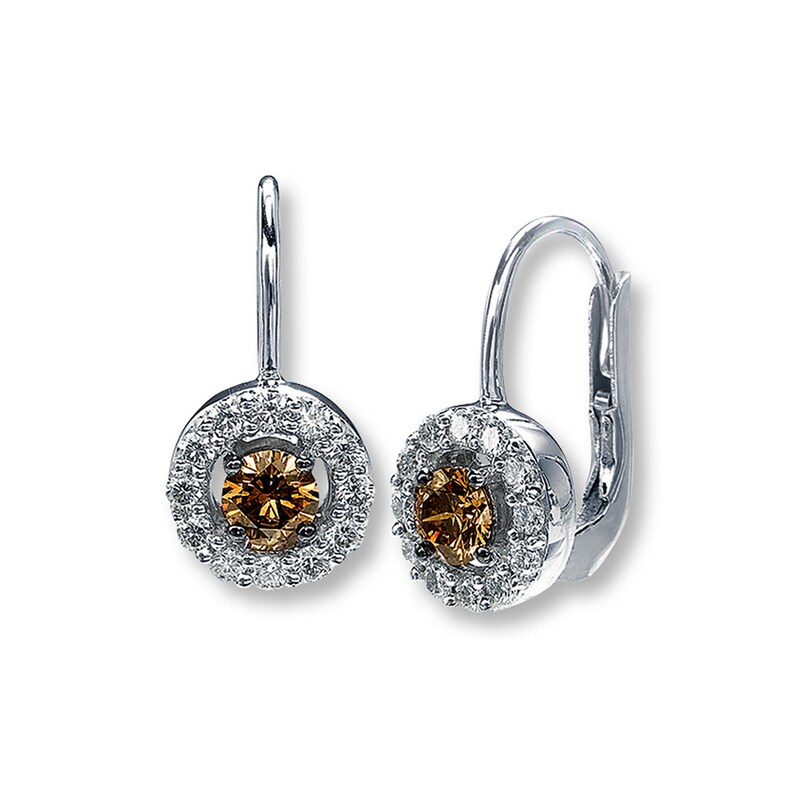 Le Vian Chocolate Diamonds 7/8 ct tw Earrings 14K Vanilla Gold