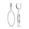 Thumbnail Image 0 of Diamond Dangle Earrings 1/10 ct tw Round-cut Sterling Silver