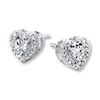 Thumbnail Image 0 of Heart Earrings 1/20 ct tw Diamonds Sterling Silver