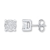 Thumbnail Image 0 of Diamond Earrings 1/5 ct tw Round-cut 10K White Gold