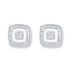 Thumbnail Image 1 of Diamond Earrings 1/20 ct tw Round-cut Sterling Silver