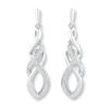 Thumbnail Image 1 of Dangle Earrings 1/5 ct tw Diamonds Sterling Silver