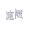 Thumbnail Image 1 of Diamond Earrings 1/6 ct tw Princess-cut 10K White Gold
