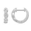 Thumbnail Image 0 of Diamond Hoop Earrings 1/10 ct tw Sterling Silver