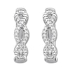 Thumbnail Image 1 of Diamond Hoop Earrings 1/10 ct tw Sterling Silver