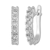 Thumbnail Image 0 of Diamond Hoop Earrings Sterling Silver