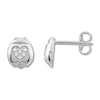 Thumbnail Image 0 of Petite Diamond Ladybug Earrings Sterling Silver