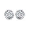 Thumbnail Image 2 of Diamond Earrings 1/20 ct tw Round-cut Sterling Silver