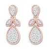 Thumbnail Image 0 of Diamond Drop Earrings 1/3 ct tw Round-cut 10K Rose Gold