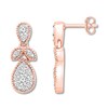 Thumbnail Image 1 of Diamond Drop Earrings 1/3 ct tw Round-cut 10K Rose Gold