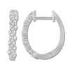 Thumbnail Image 0 of Diamond Hoop Earrings 1/4 ct tw Round-cut 10K White Gold