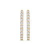 Thumbnail Image 2 of Diamond Hoop Earrings 1/4 ct tw 10K Yellow Gold