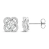 Thumbnail Image 1 of Center of Me Diamond Stud Earrings 1/2 ct tw 10K White Gold