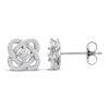 Thumbnail Image 0 of Center of Me Diamond Stud Earrings 1/5 ct tw 10K White Gold