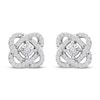 Thumbnail Image 1 of Center of Me Diamond Stud Earrings 1/5 ct tw 10K White Gold