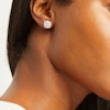 Thumbnail Image 4 of KAY Lab-Grown Diamonds Stud Earrings 1 ct tw 14K White Gold