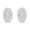 Thumbnail Image 3 of Diamond Stud Earrings 1/4 ct tw Round-cut 10K White Gold