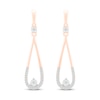 Thumbnail Image 3 of Diamond Drop Earrings 1/8 ct tw 10K Rose Gold