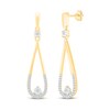 Thumbnail Image 1 of Diamond Drop Earrings 1/8 ct tw 10K Yellow Gold