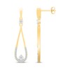 Thumbnail Image 2 of Diamond Drop Earrings 1/8 ct tw 10K Yellow Gold