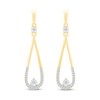 Thumbnail Image 3 of Diamond Drop Earrings 1/8 ct tw 10K Yellow Gold