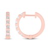 Thumbnail Image 2 of Diamond Hoop Earrings 1/3 ct tw 10K Rose Gold