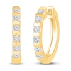 Thumbnail Image 0 of Diamond Hoop Earrings 1/3 ct tw 10K Yellow Gold
