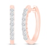 Thumbnail Image 0 of Diamond Hoop Earrings 1/2 ct tw 10K Rose Gold