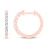 Thumbnail Image 1 of Diamond Hoop Earrings 1/2 ct tw 10K Rose Gold