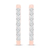 Thumbnail Image 2 of Diamond Hoop Earrings 1/2 ct tw 10K Rose Gold