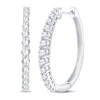 Thumbnail Image 0 of Diamond Hoop Earrings 1 ct tw 14K White Gold