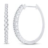 Thumbnail Image 1 of Diamond Hoop Earrings 1 ct tw 14K White Gold