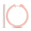Thumbnail Image 2 of Diamond Hoop Earrings 3 ct tw 14K Rose Gold