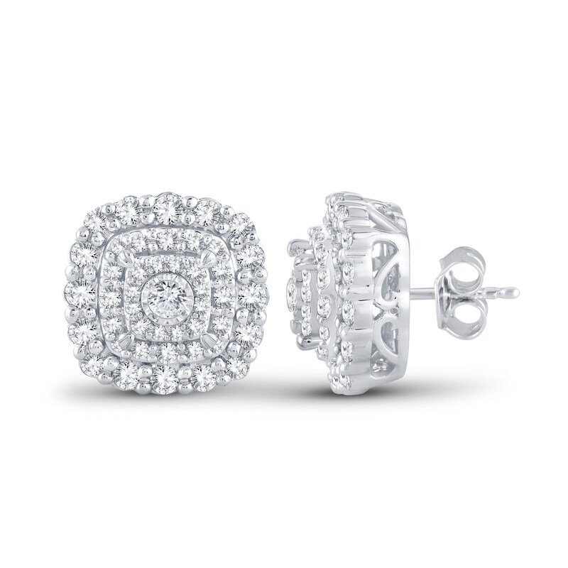 Main Image 2 of Diamond Earrings 7/8 ct tw 14K White Gold