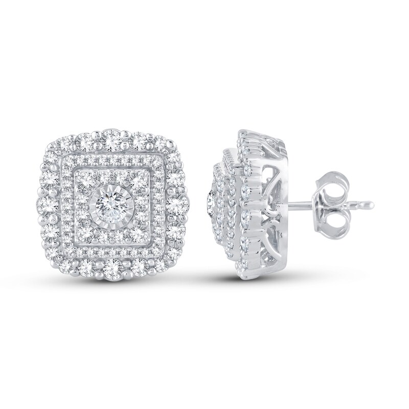 Diamond Earrings 1-1/2 ct tw 14K White Gold | Kay Outlet