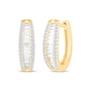 Thumbnail Image 0 of Diamond Hoop Earrings 5/8 ct tw 10K Yellow Gold