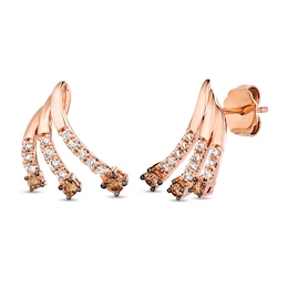 Le Vian Diamond Earrings 3/8 ct tw 14K Strawberry Gold