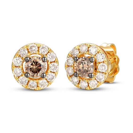 Le Vian Diamond Earrings 1/2 ct tw 14K Honey Gold