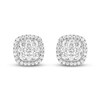 Diamond Stud Earrings 1 ct tw Round-cut 10K White Gold