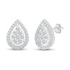Diamond Earrings 1/3 ct tw Round-cut 10K White Gold